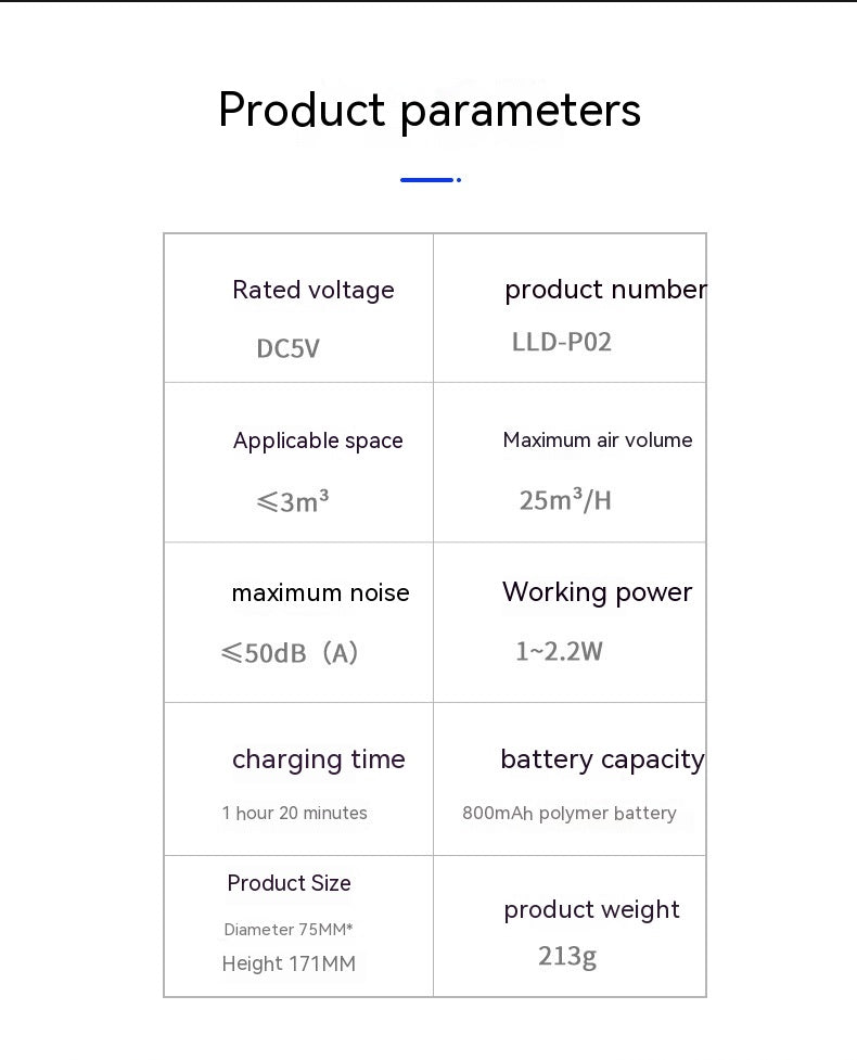 USB Charging Touch Car Air Purifier Desktop Mini PM25 Air Purifier